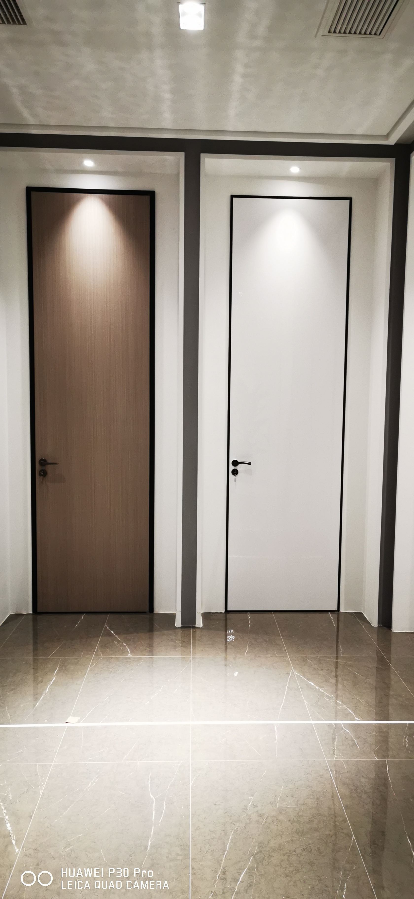 【弘阔木门】优惠极简窄边门 灰色ktv木门 简约隐形门