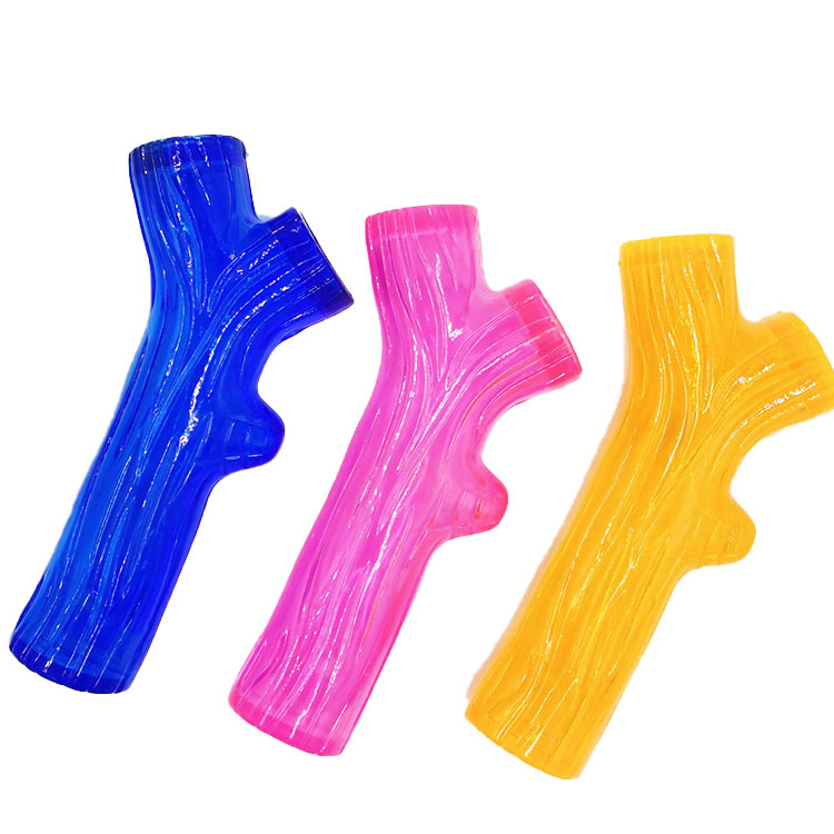 Branch Toy Bite-Resistant Molar Tooth Cleaning Branch Sound Dog Toy TPR Soft Rubber Pet Toy Factory Direct Supply