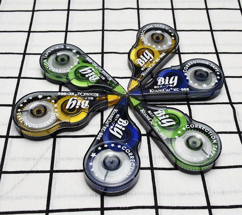 吉诺修正带9051大容量修正带 学生改错涂改带6个装办公改正带