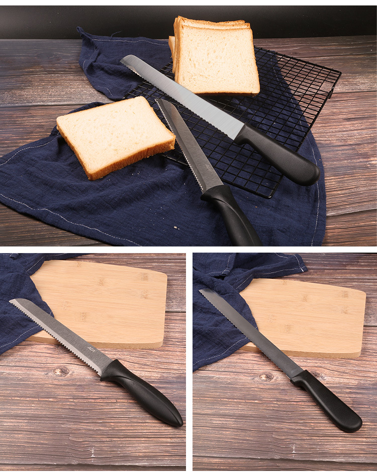 不锈钢锯齿面包刀 烘培切片蛋糕刀分片分层吐司细齿粗齿锯刀家用