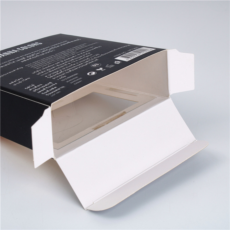 不同样式白卡纸包装盒印刷logo化妆品彩盒定做小批量腮红包装