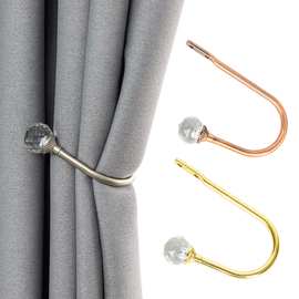 水晶窗帘挂钩窗帘墙钩底座壁钩窗帘绑带帘钩窗帘配件墙壁挂钩墙勾