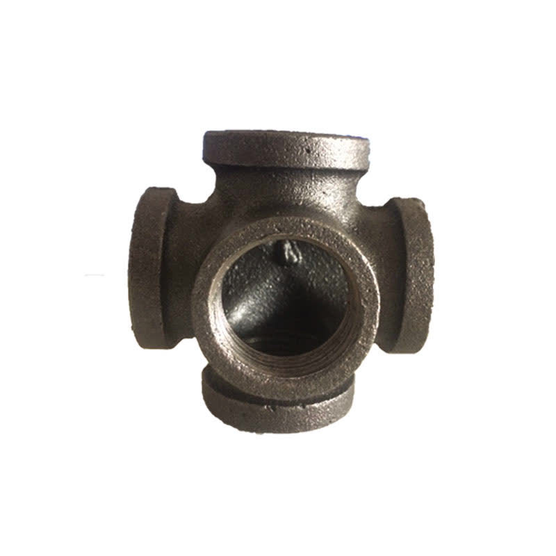 复古工业风工艺品配件syt黑品立体五通水暖管件接头玛钢立体五通