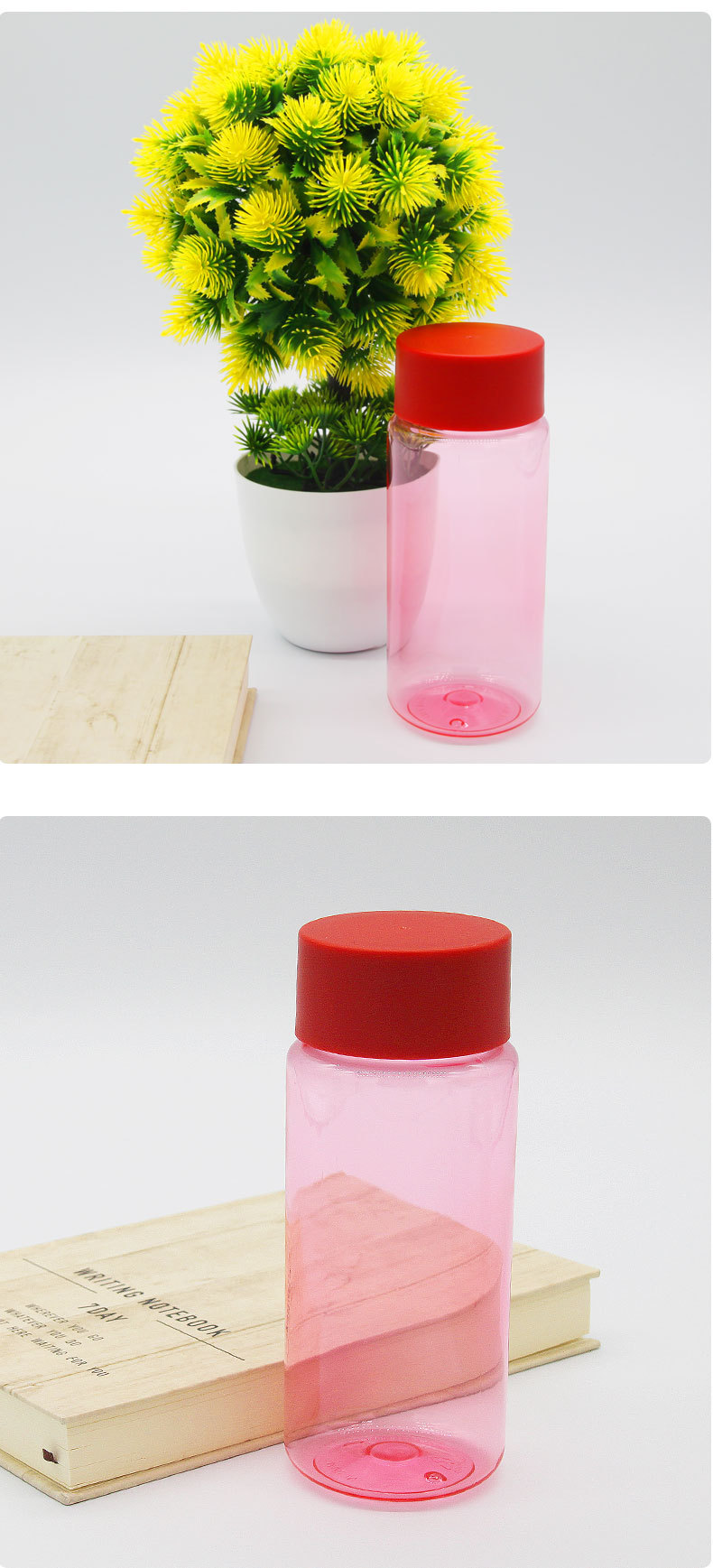 女士便携随手旅行水杯300毫升pc小水壶