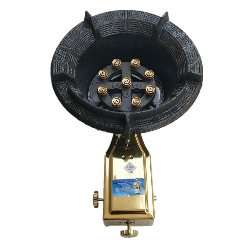 批发铸铁猛火灶铜九头炉液化气商用台式炉灶猛火炉饭店酒店爆炒