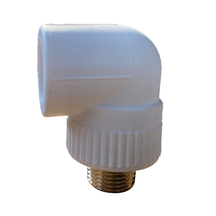 现货国标ppr管件外丝弯头外牙弯头 pp-r外螺纹弯头三通量大从优