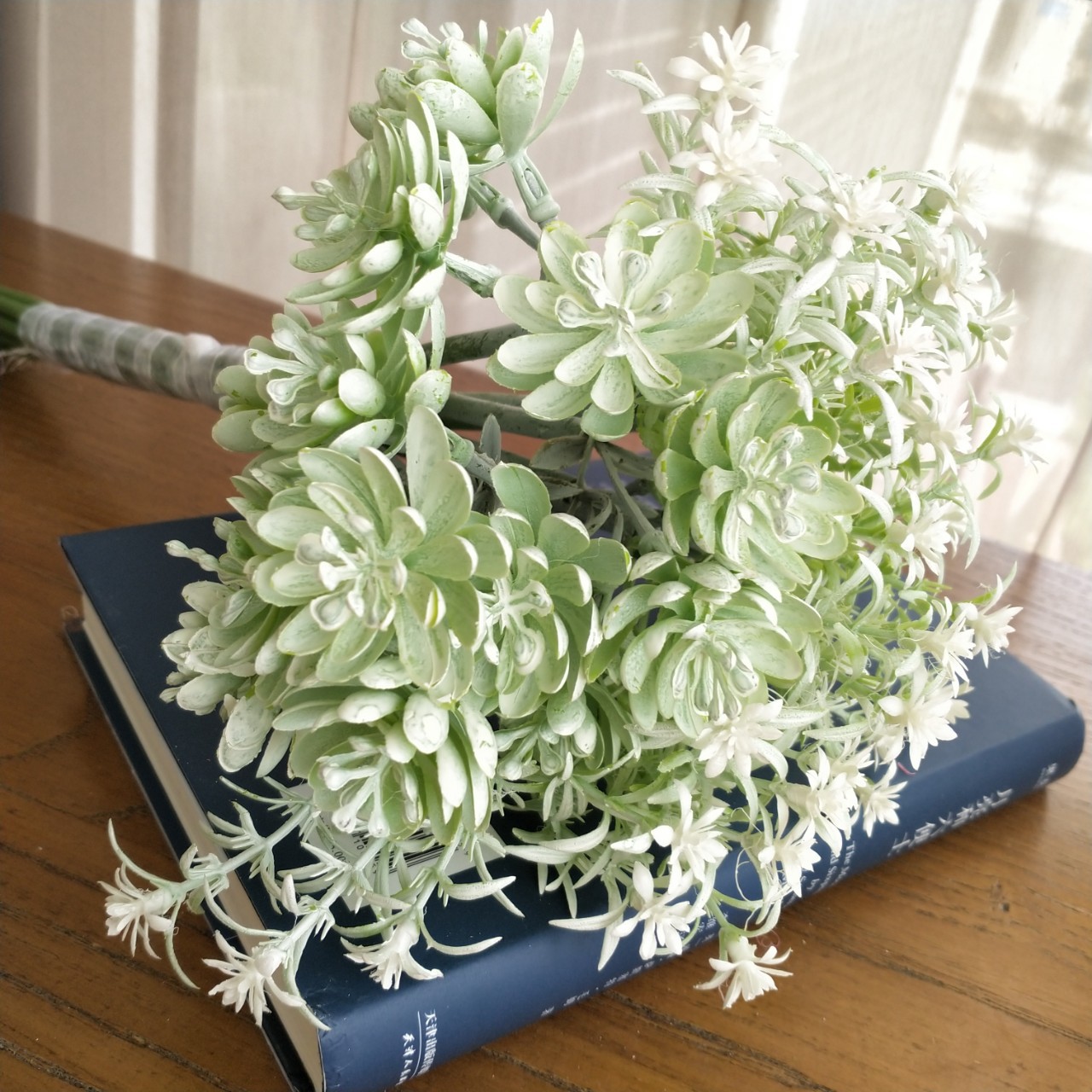 胶管10头迷迭香小花扎束茶几卧室样板间装饰摆件 婚庆手捧花拍照