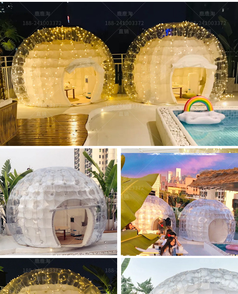 充气透明网红泡泡屋抖音酒店餐饮泡泡屋展览民宿帐篷房子星空帐篷