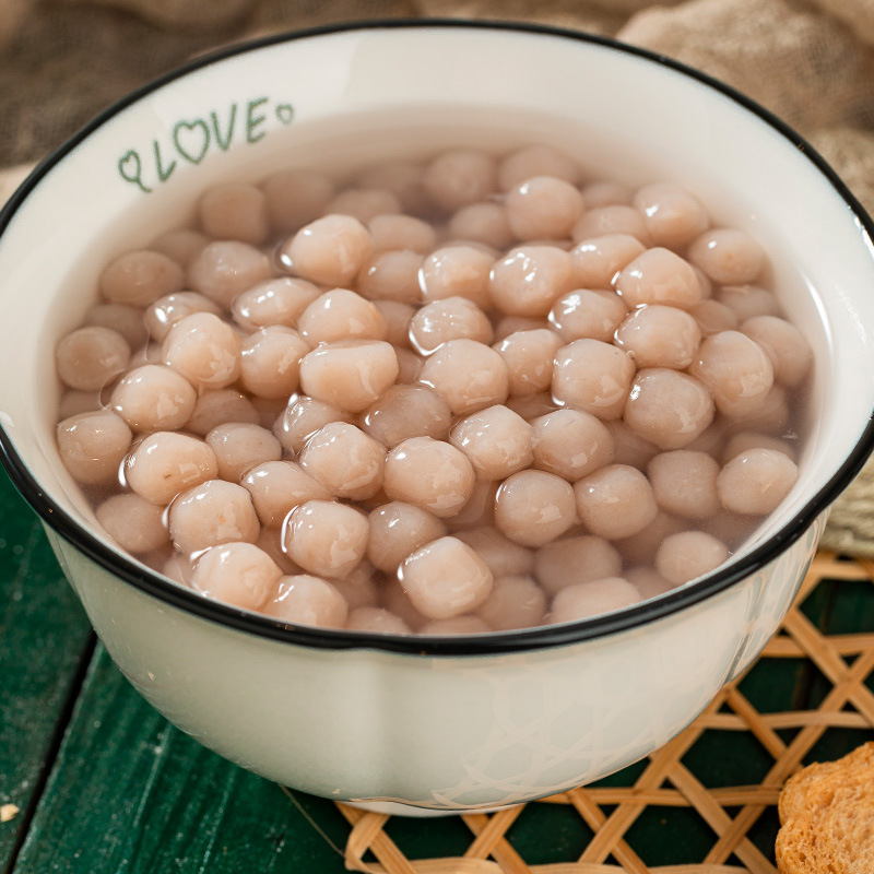 圣王圆形小芋圆1000g 单色槟榔芋小芋圆汤圆奶茶甜品配料原料批发