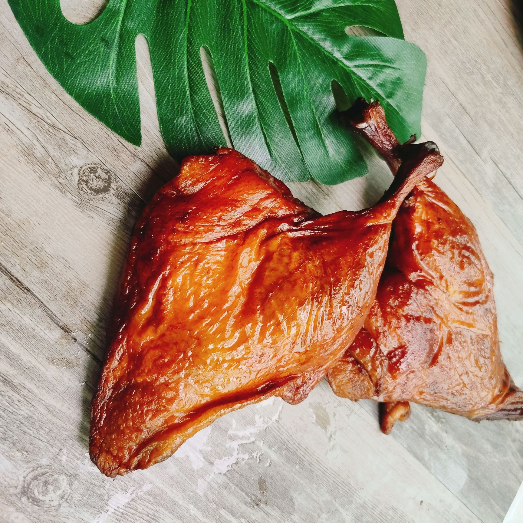 湖南腊肉腊鸭腿烟熏鸭腿咸鸭腿腊鸭腿手工一只装2只包邮