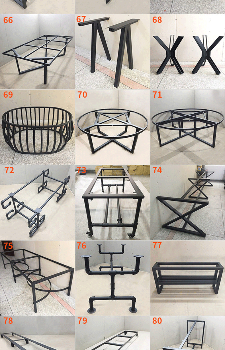 定制铁艺桌腿支架多样款式餐桌脚桌子桌台腿餐厅桌腿支架厂家定制