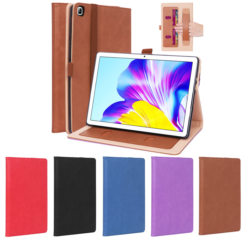 华为荣耀t6 10.1寸复古牛皮纹手托插卡平板皮套支架商务x6保护套