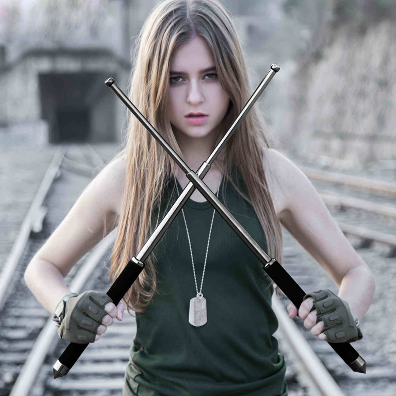 机械甩棍车载防身自卫武器轻重机棍子伸缩棍防身用品甩辊棒鞭摔棍