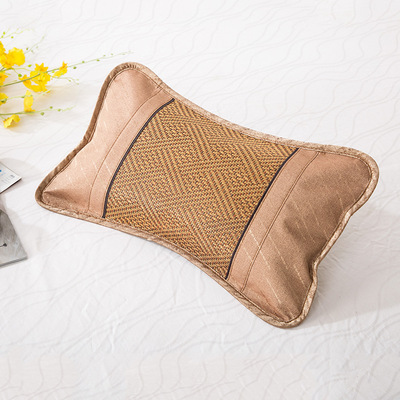 夏凉枕-新款夏枕凉席枕成人夏天午睡枕御藤茶叶枕 夏季凉枕茶叶枕-夏