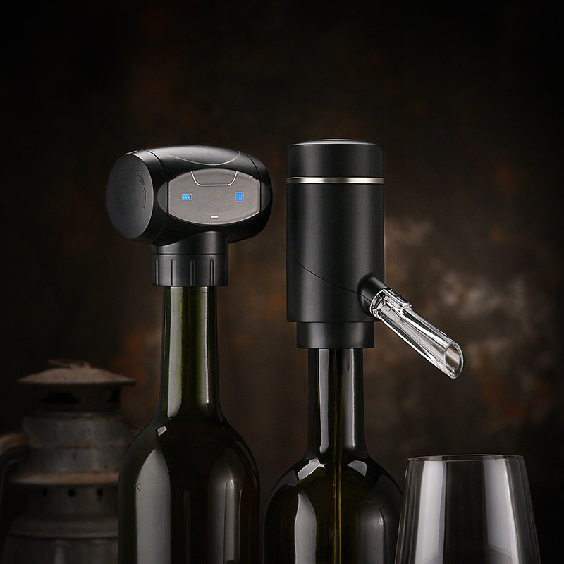 快速电动红酒分酒器抽真空保鲜塞家用自动倒酒器套装电子醒酒器