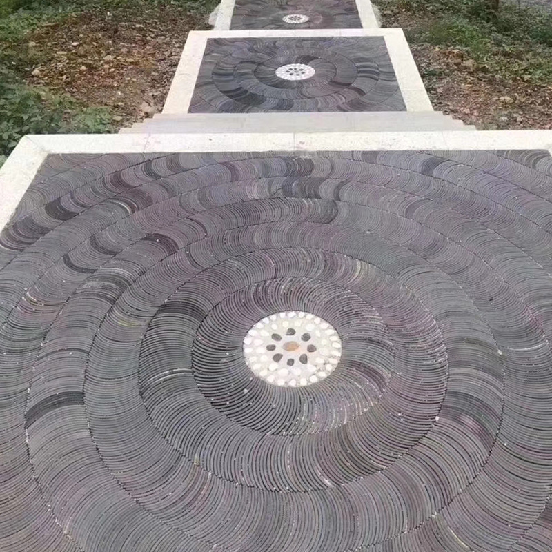 铺地立瓦古建立瓦装饰瓦墙面瓦半圆瓦现货立瓦片铺地瓦条聚贤