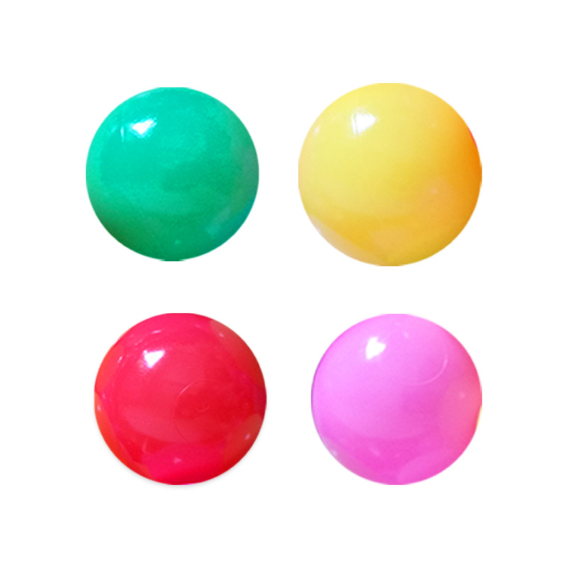 7cm Marine Ball Wholesale Thickened Bounce Ball Children's Playground Naughty Castle Color Plastic Toy Ball Marine Ball