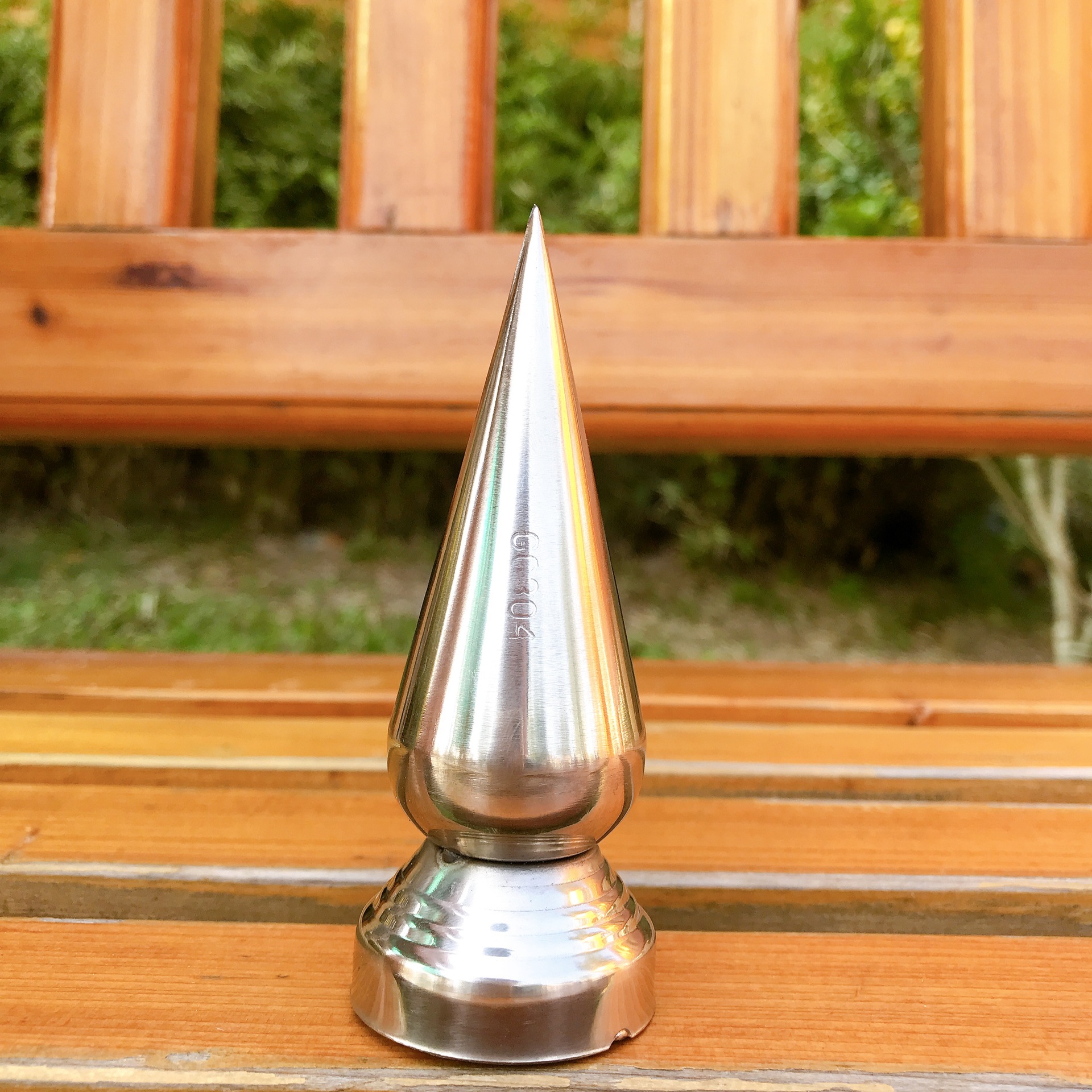 桂冠#不锈钢精品带座圆锥枪头全焊围墙装饰庭院护栏防攀爬304