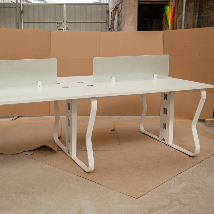 职员办公卡位屏风四人工位组合批发办公室电脑桌蝴蝶脚办公卡位桌