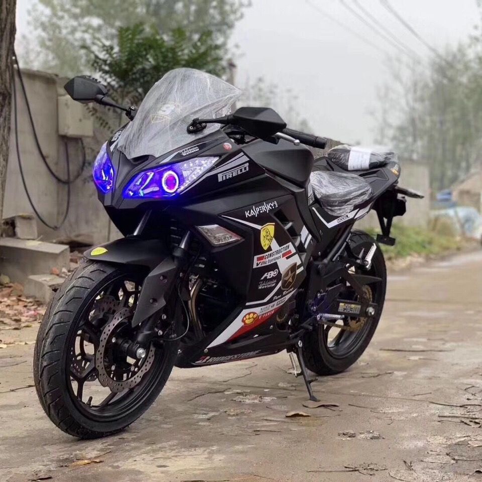 全新川崎小忍者国四电喷250cc摩托车趴赛地平线跑车可整车上牌