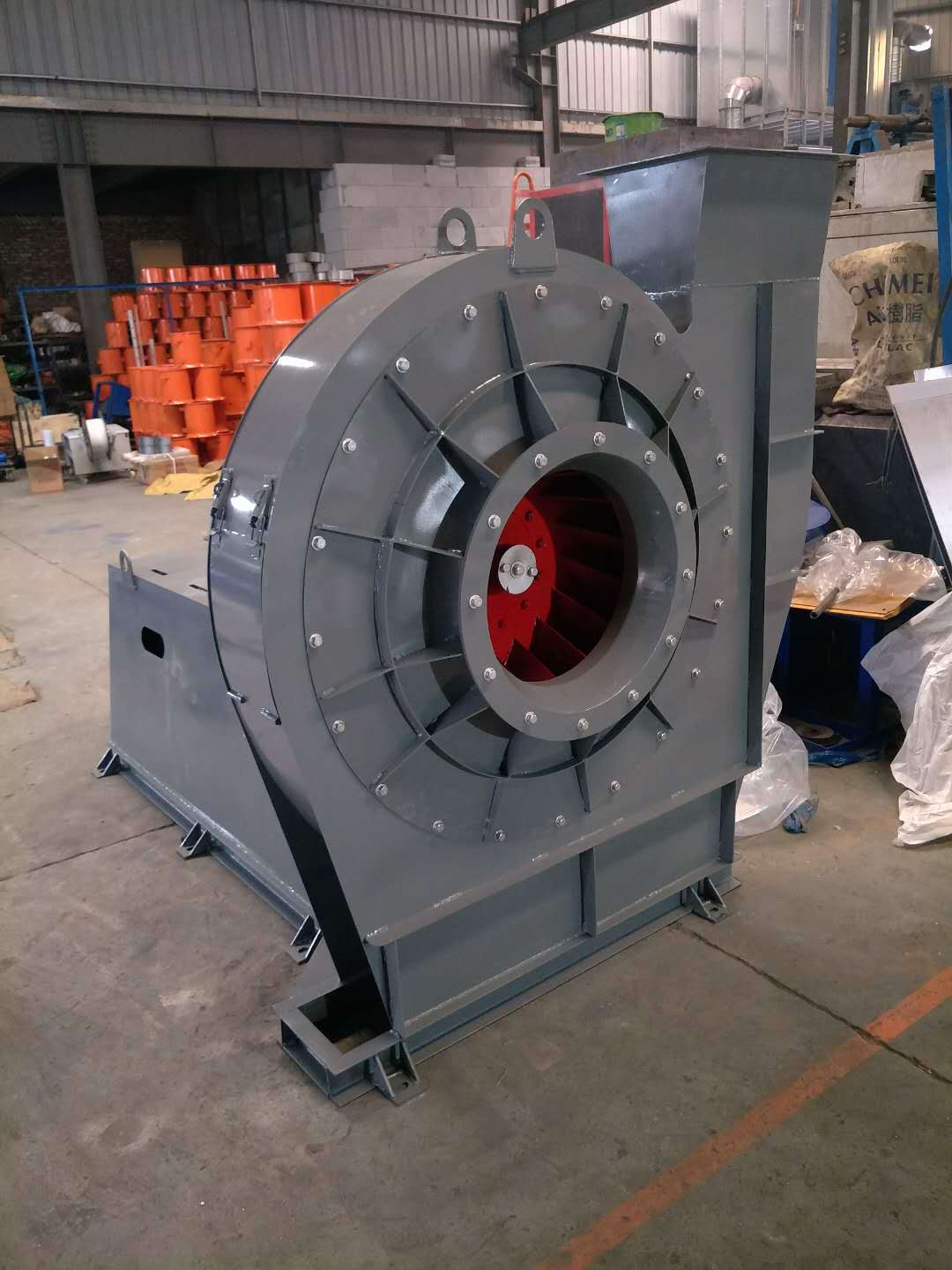 无纺布吸风机9-19-10d型30kw高压离心风机物料输送窑炉排烟引风机