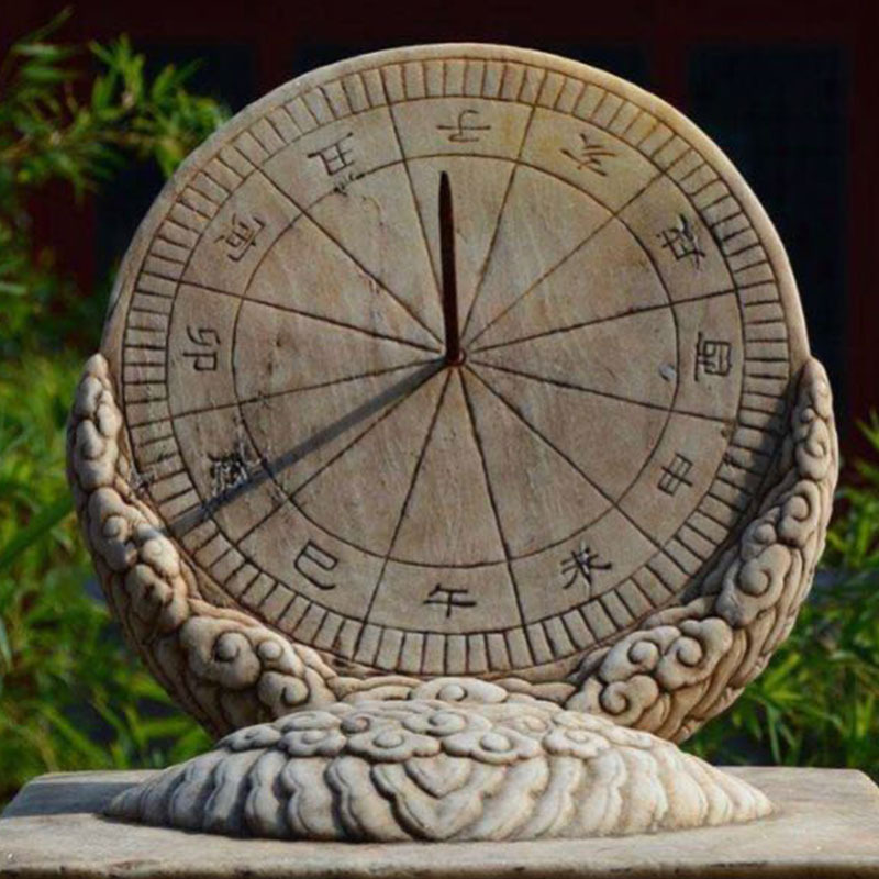 0成交0对汉白玉日晷 日冕圭表太阳仪雕塑 学校广场石雕日晷仪￥600.