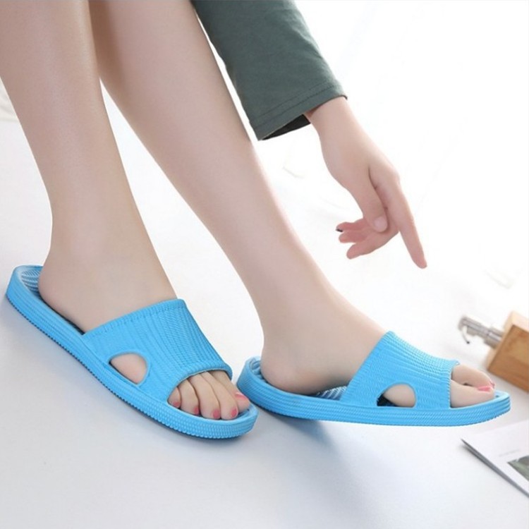 New Simple Couple Household Slippers Men and Women Non-Slip Bathroom Slippers Indoor Floor Sandals Factory Wholesale