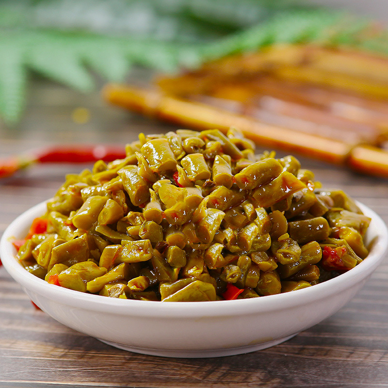 李记乐宝五香嘴脆豆角150gx6袋四川泡菜酸豇豆泡豆角榨菜酱腌菜