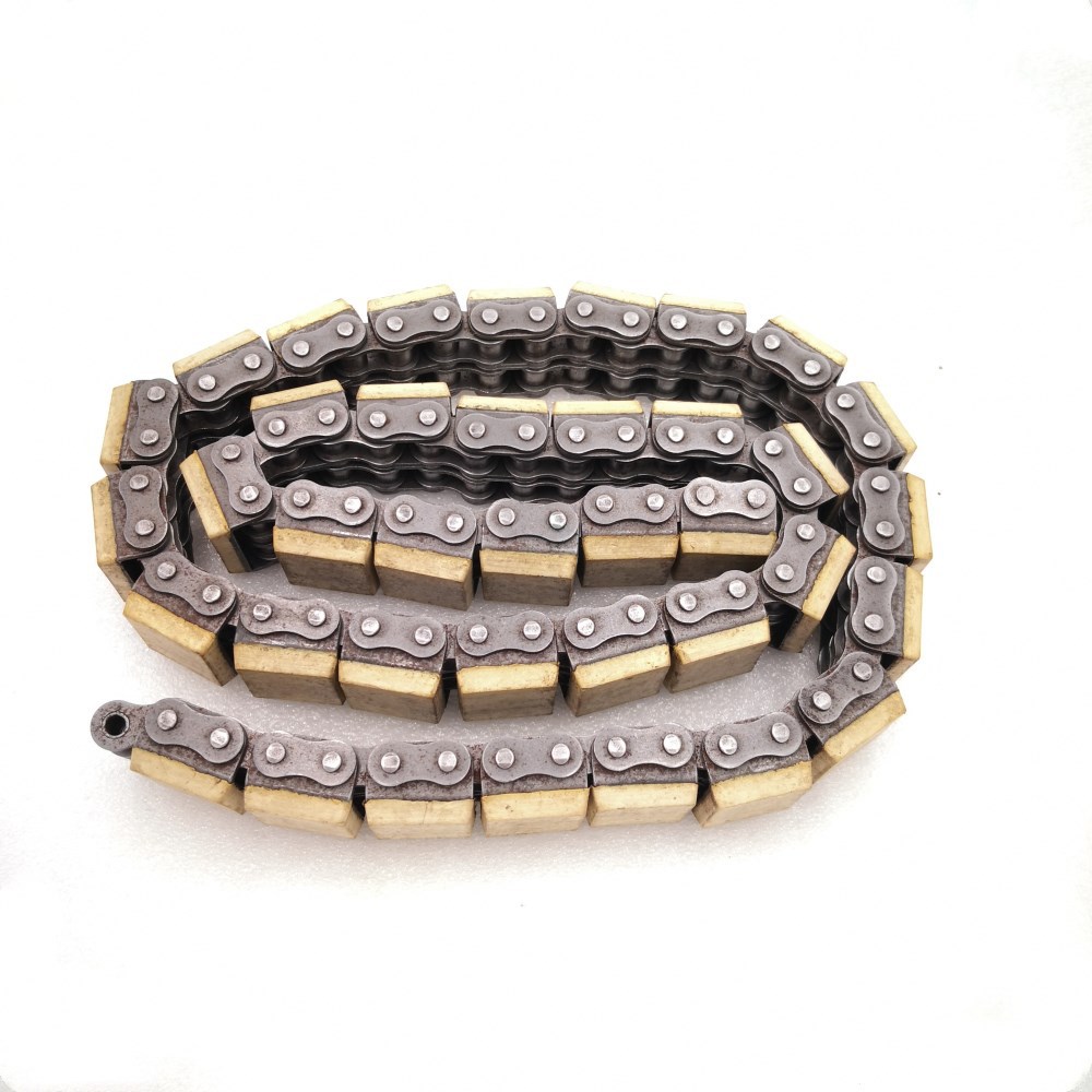 供应u型橡胶链条输送机橡胶链条橡胶顶板链条08bu1链条