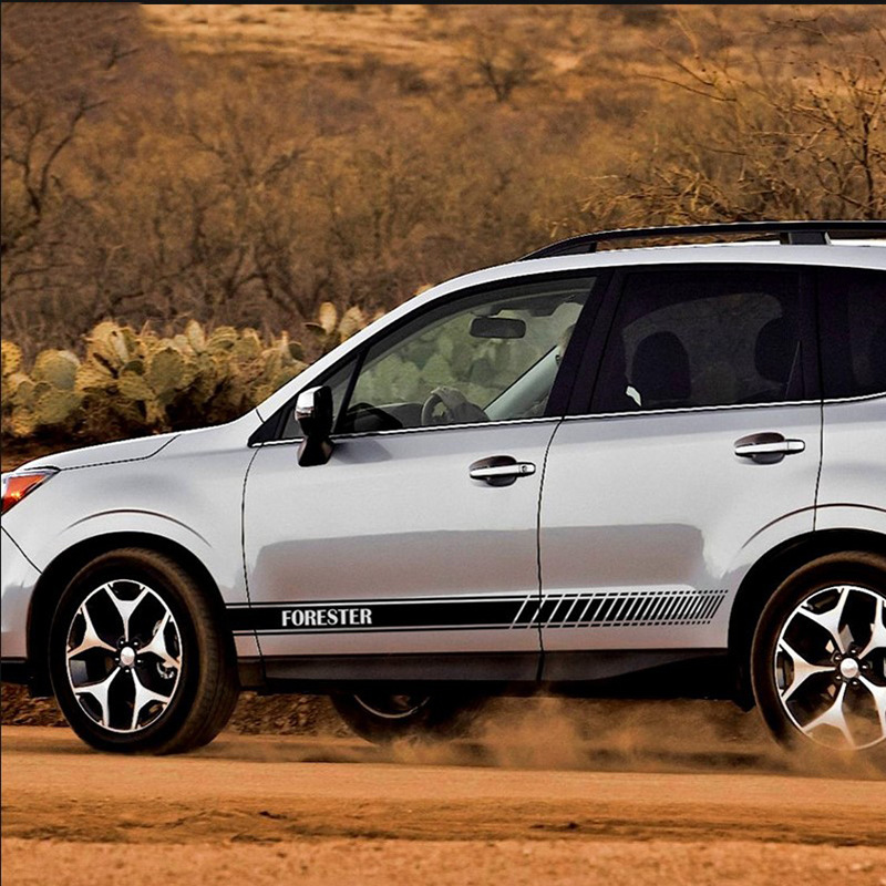 适用于斯巴鲁forester森林人侧裙车贴贴纸汽车拉花改装装