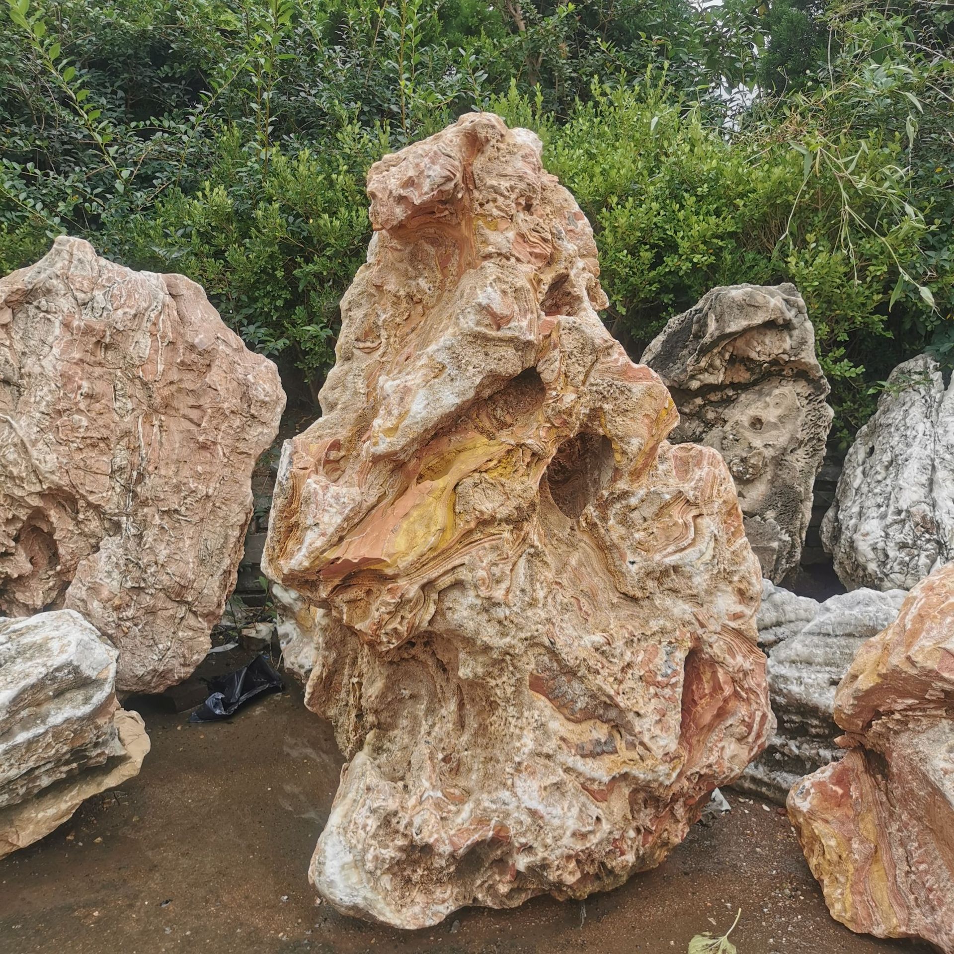 批发现货景观石自然园林景观庭院公园绿化自然石园林石假山石造型