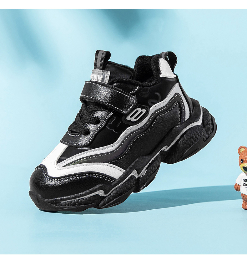哈比熊童鞋2020年秋冬新款男童鞋子小童宝宝二棉鞋女童时尚运动鞋