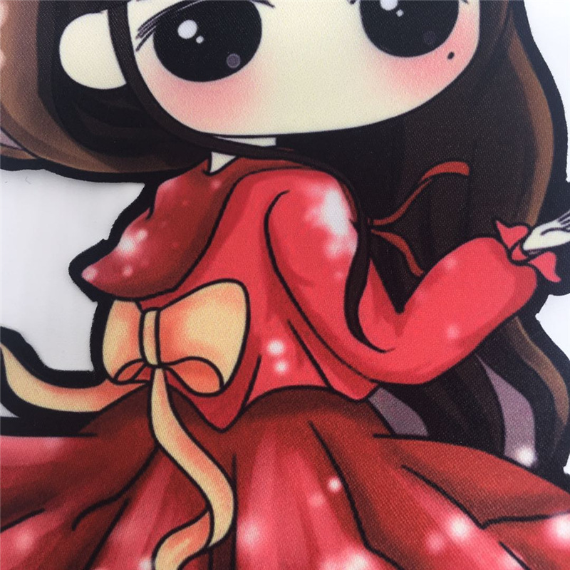 隆盛刺绣印花女孩卡通人物图案女装卫衣裤子装饰辅料需缝