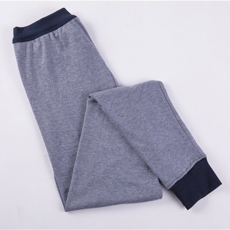 男士棉加肥加大码保暖单件秋裤中老年爸爸高腰加档线裤棉衬裤