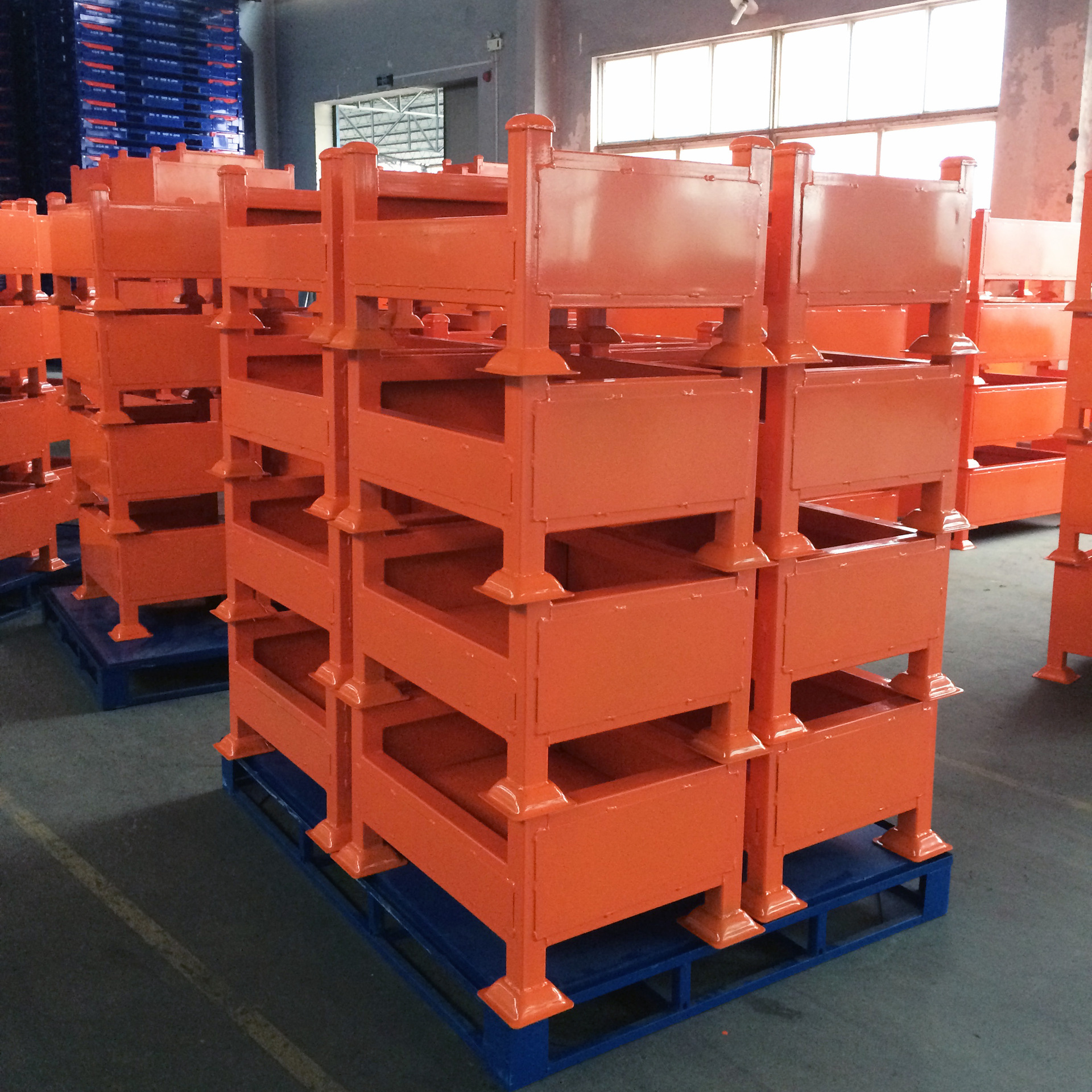 宁波厂家定制承铁托盘,钢托盘 铁箱,钢制货箱,周转箱cl-108