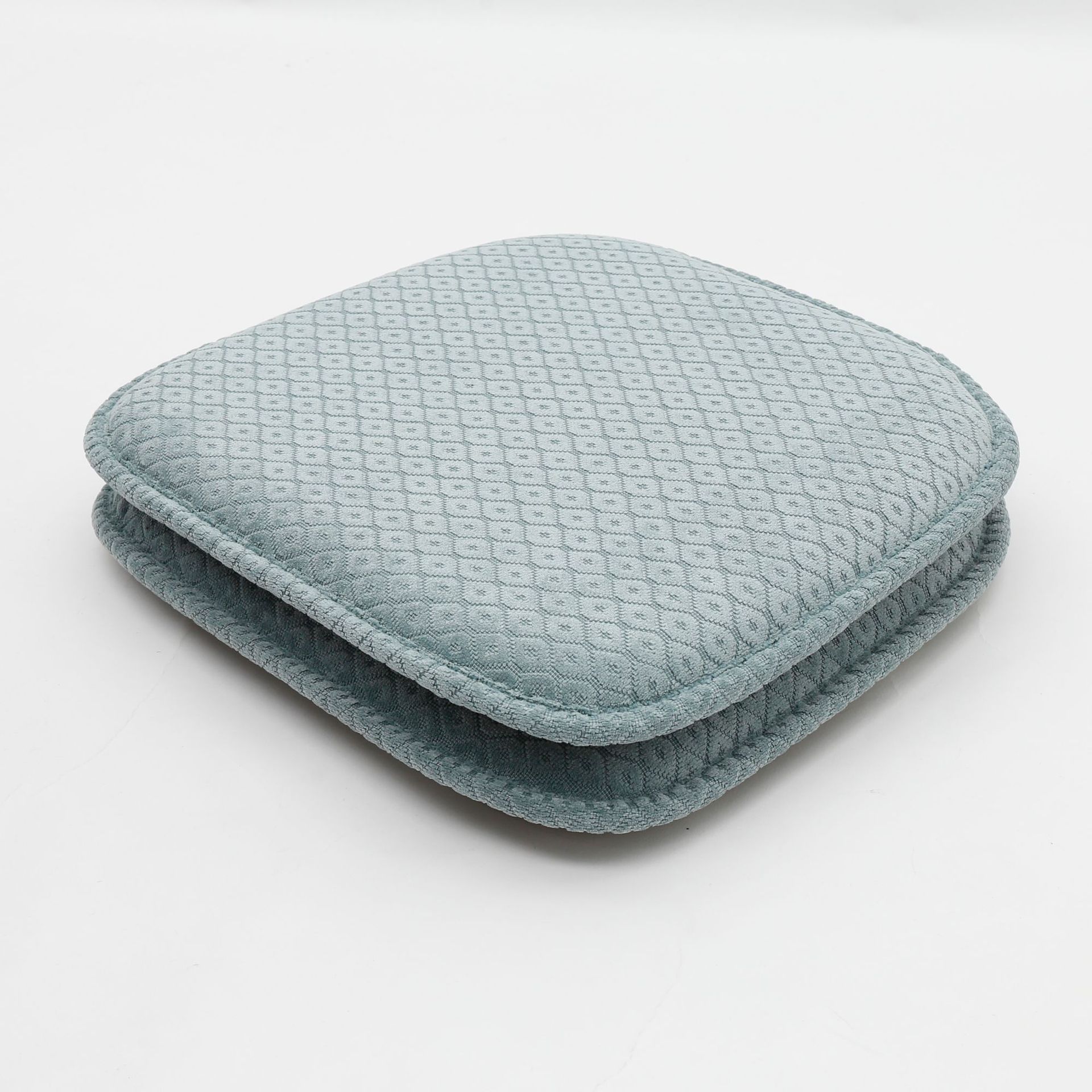 家用记忆海绵防滑椅垫两片套扁菱形办公坐垫