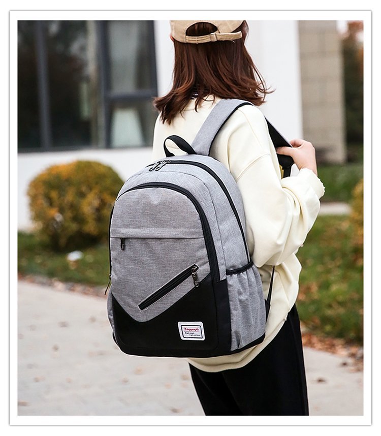 New Three-Piece Set Shoulder Messenger Bag Korean Style Large Capacity Casual Computer Bag Men and Women School Bag One Piece Dropshipping