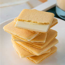 日本风味白色饼干休闲零食新年恋人礼物新年送礼盒装散装年货