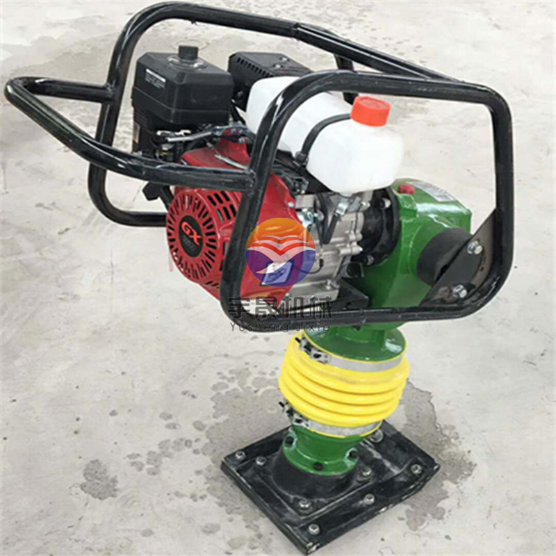 建筑工程路面手扶式打夯机的供应地面手推式冲击夯电动型