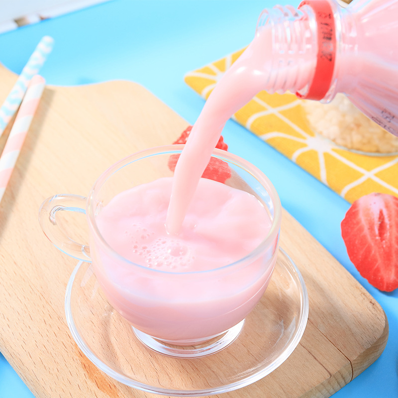 日本进口sangaria三佳利饮品桑戈利亚饮料香蕉草莓牛奶500ml*24瓶