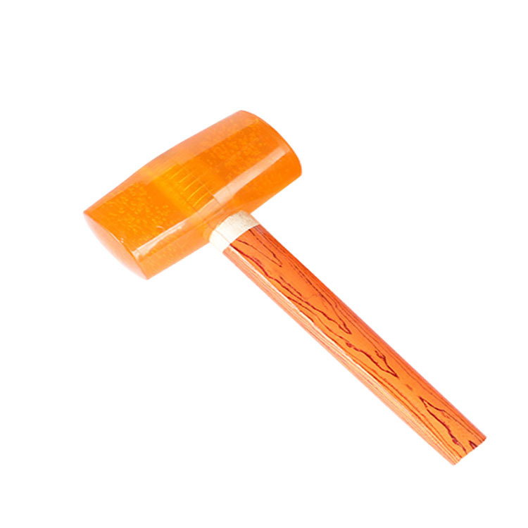 美式木柄橡胶锤地板瓷砖安装锤橡皮锤 维修工具锤装修地板瓷砖