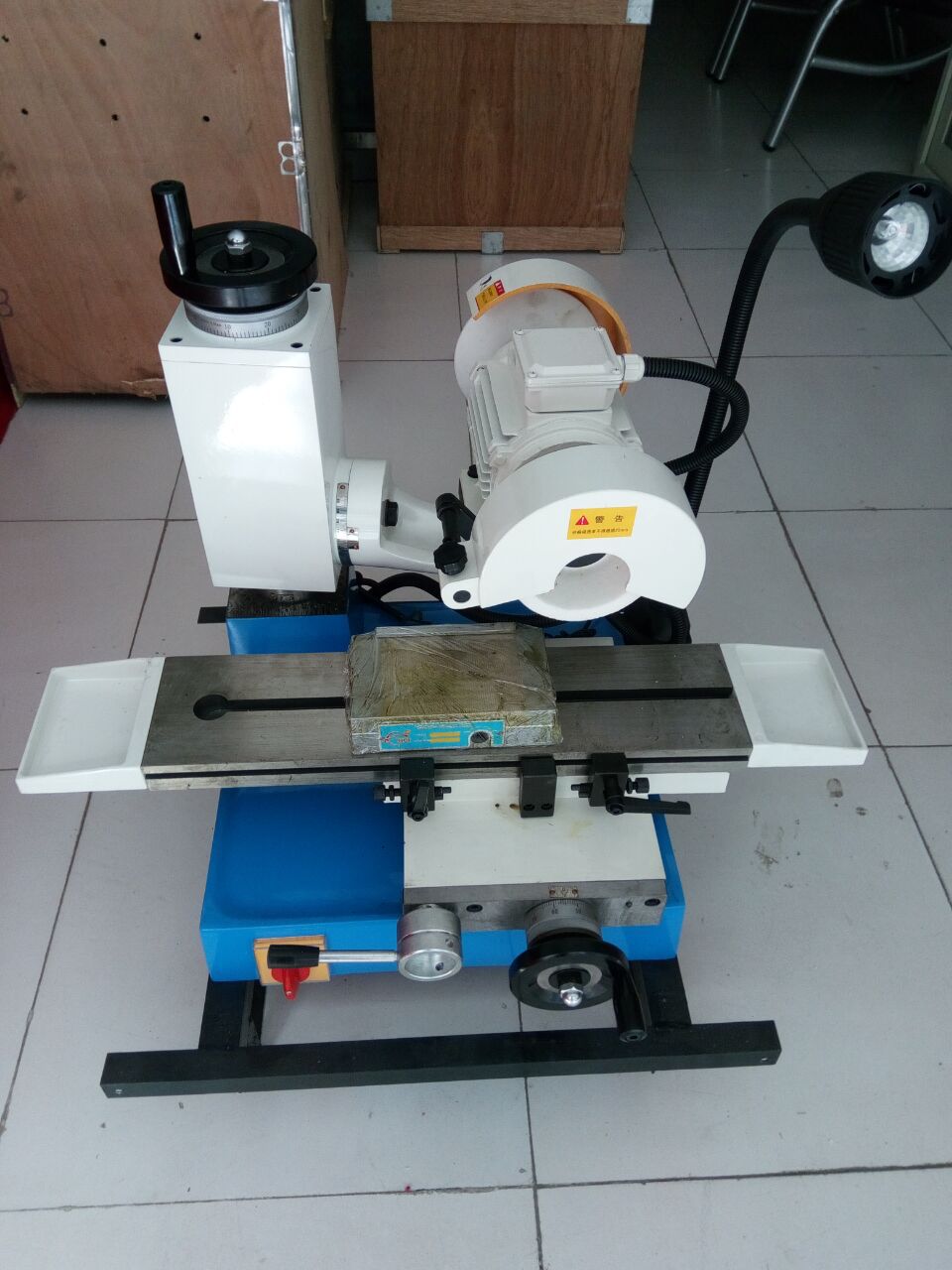 精星小型桌上jx600手摇平面磨床台式磨床功能多工具磨价格