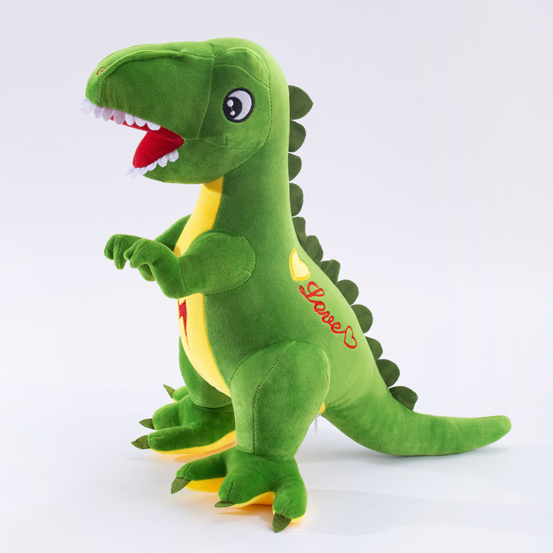 Popular Tyrannosaurus Plush Toy Polka Dot Dinosaur Doll Children's Birthday Gifts Doll Pillow Ragdoll Wholesale