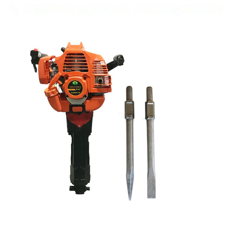 大功率手提式凿岩混凝土破碎拆桩破石电镐125a汽油破碎镐