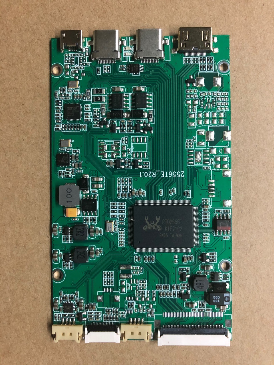 type-c 双肓插便携显示器驱动板 pcba 主板