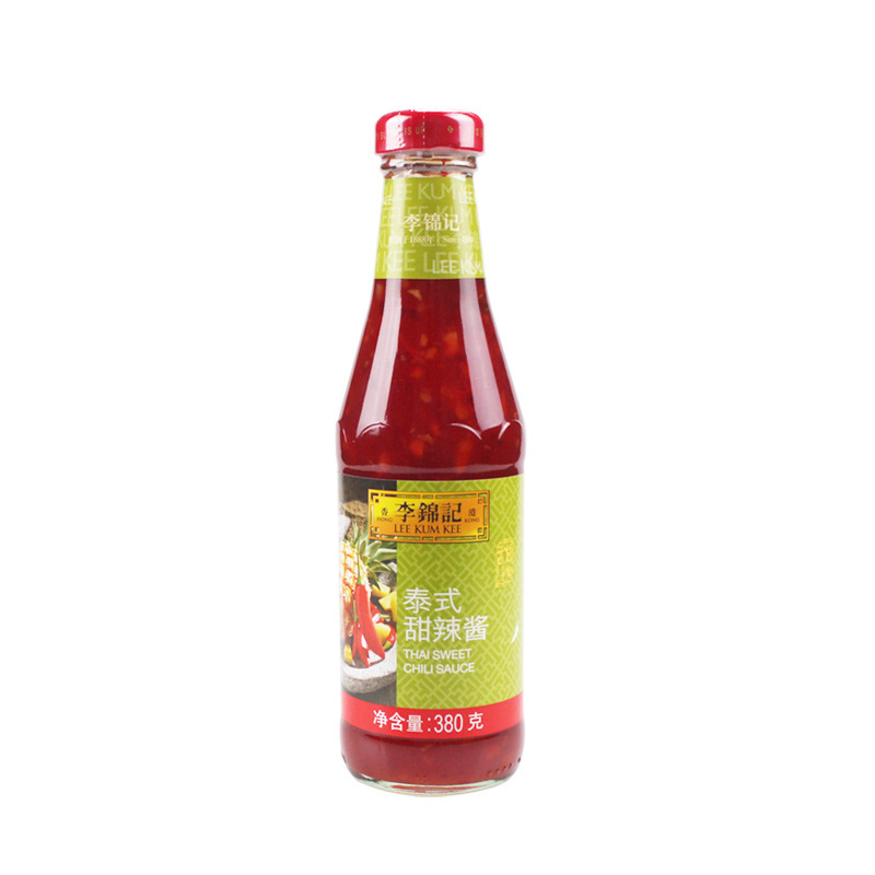 李锦记泰式甜辣酱380g12瓶整箱手抓饼蘸虾甜辣椒酱拌饭调味酱