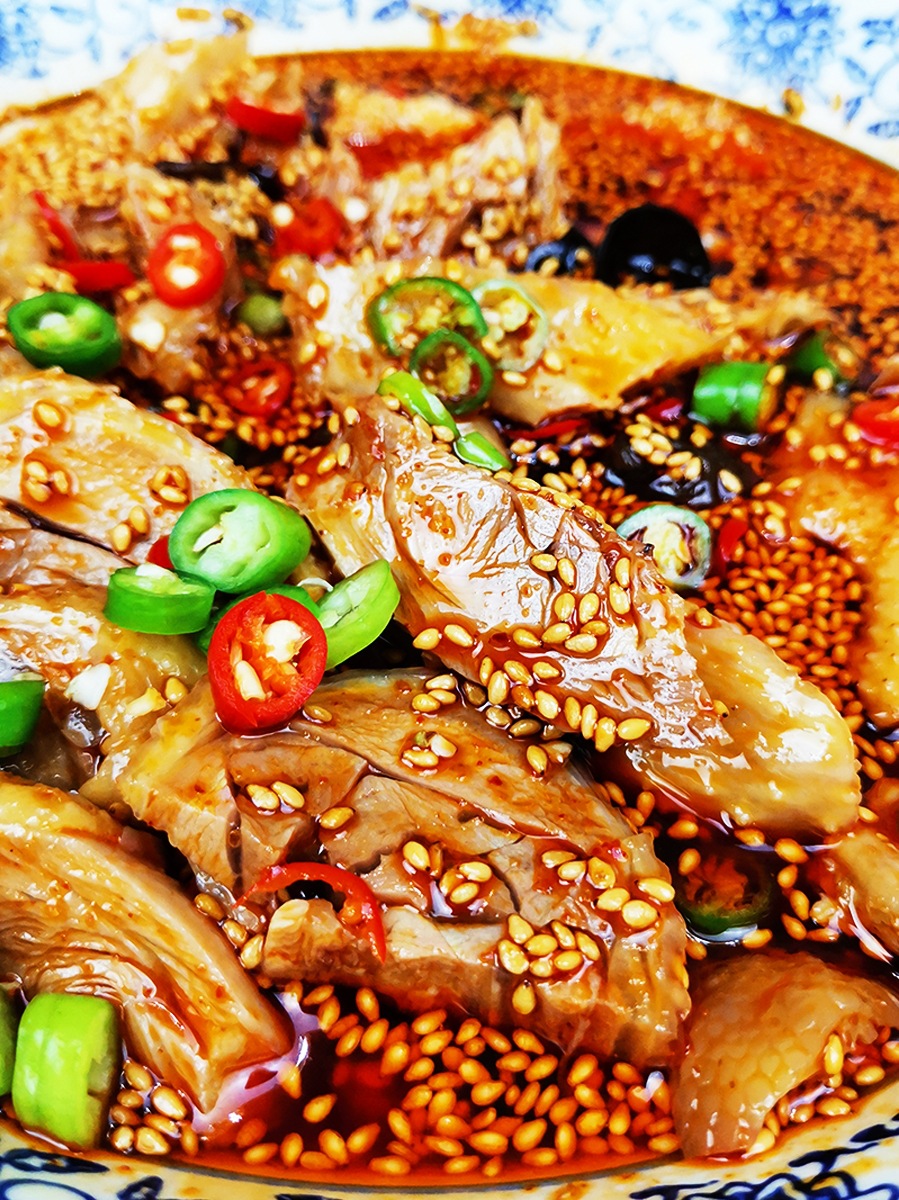 四川乐山白切鸡凉拌鸡棒棒鸡口水鸡调料汁商用配方麻辣椒油红油