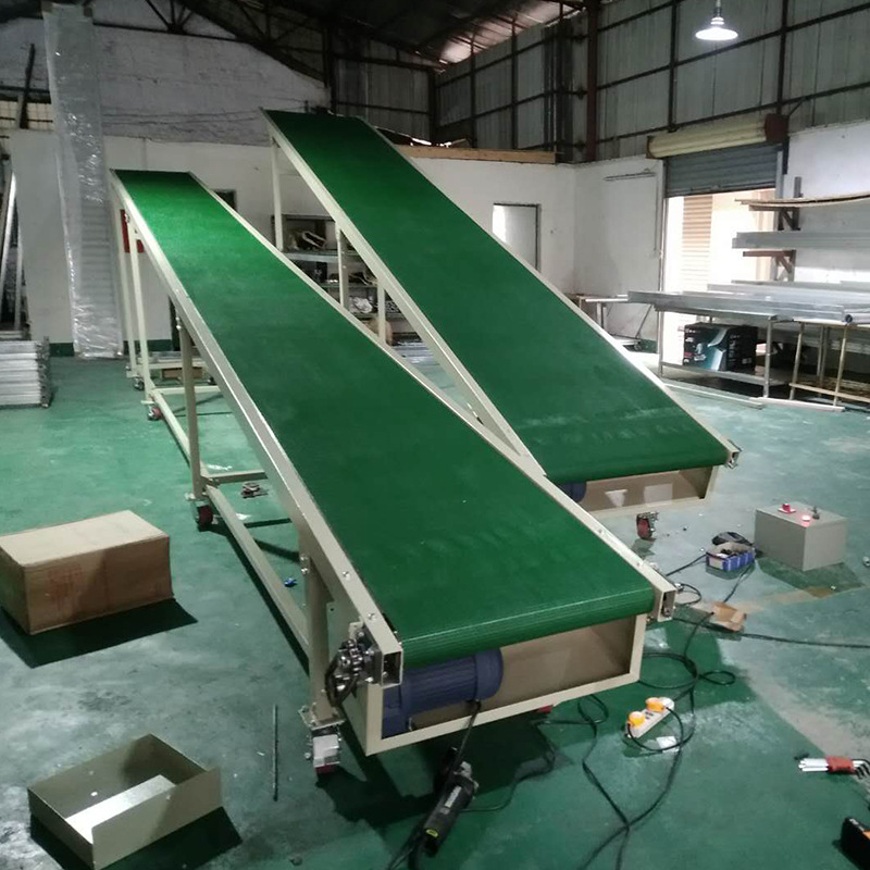 小型移动输送机传送带爬坡机物流分拣打包流水线包装生产机械设备