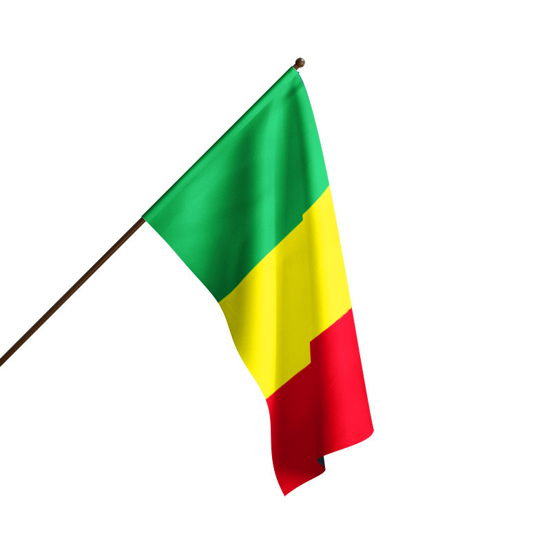 【跨境供应】马里国旗定制球迷节日旗90*150涤纶布旗帜定做
