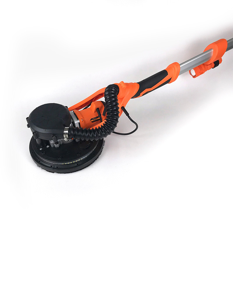 厂家供应 长杆自吸无尘式电动腻子墙面打磨抛光机砂纸机沙皮机